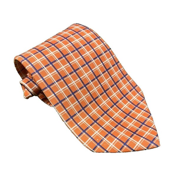 Lauren Ralph Lauren Green Label Plaid Checks Silk Men’s Neck Tie Made In USA - Picture 4 of 11